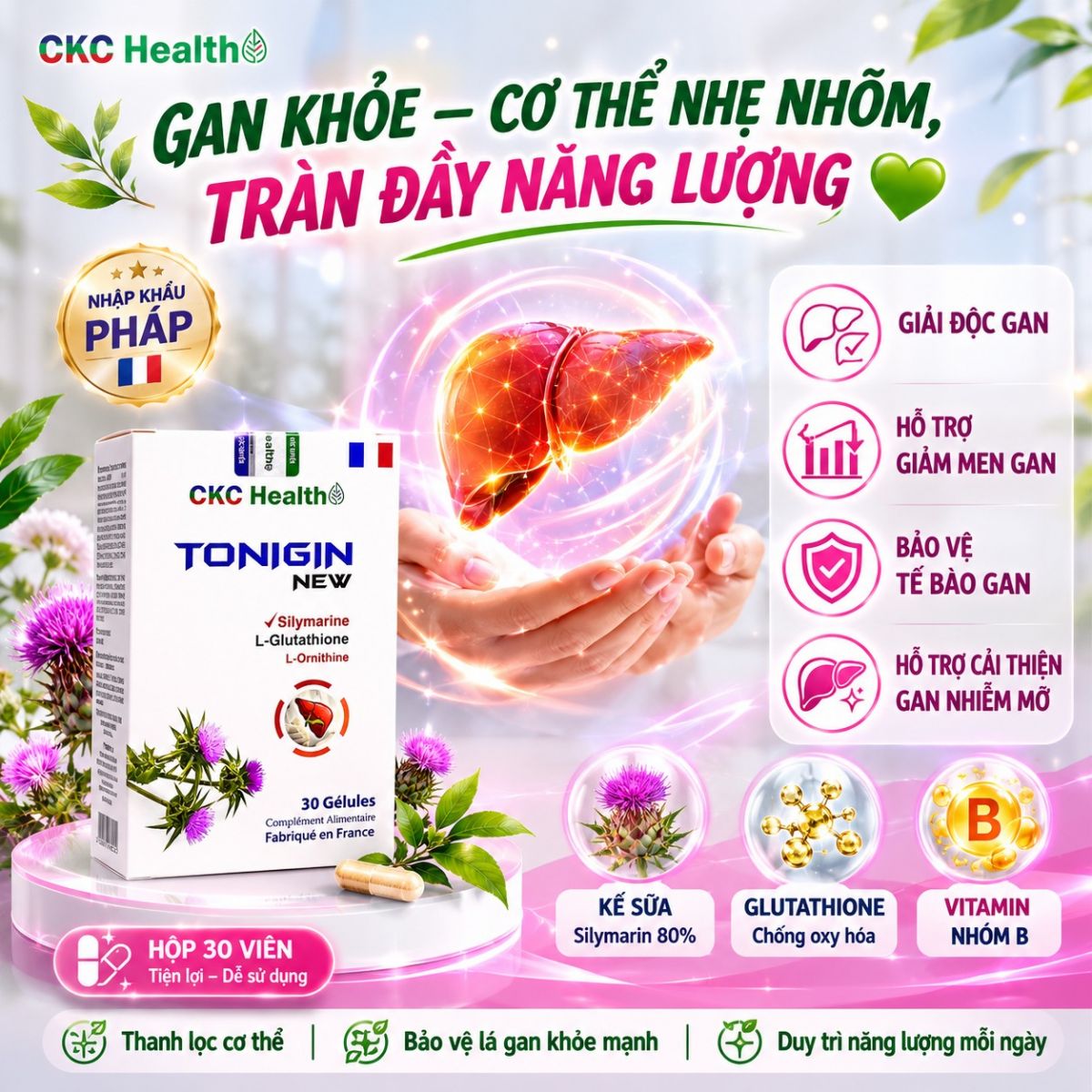 GAN KHỎE – CƠ THỂ NHẸ NHÕM, TRÀN ĐẦY NĂNG LƯỢNG